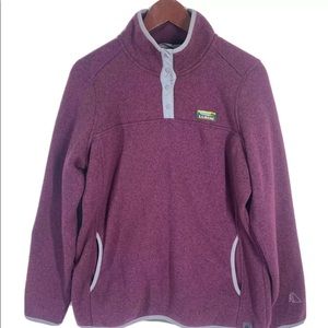 Women’s LLBean Snap Fleece Pullover | 3X